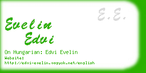 evelin edvi business card